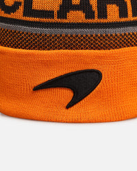 New Era X Mclaren Team Cuff Knit Beanie Medium Orange
