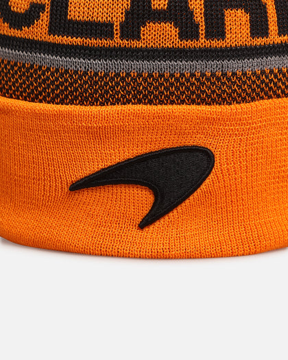 New Era X Mclaren Team Cuff Knit Beanie Medium Orange