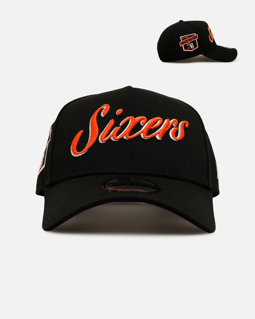 New Era Philadelphia 76ers 'NBA Dia De Los Muertos' 9FORTY A-Frame Snapback Black/Orange