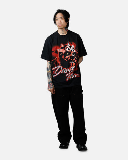 73Studio Star Wars Darth Maul Airbrush T-Shirt Black Acidwash