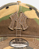 New Era New York Yankees 'Frayed Woodland' 9TWENTY Strapback Open Green