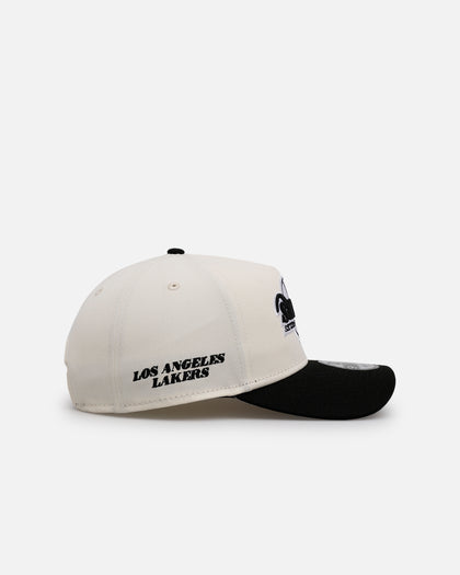 New Era Los Angeles Lakers 'Chrome Black Upside Down Logo' 9FORTY A-Frame Snapback Chrome/Black