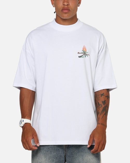 Saint Morta Palm Fire T-Shirt White
