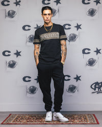 Carre Bars T-Shirt Black/Khaki
