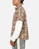 Saint Morta Sanctuary Layered Button Up Shirt Brown
