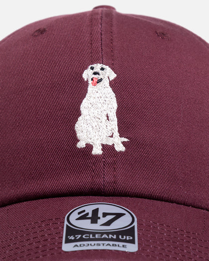 47 Brand Labrador Icon 47 Clean Up Strapback Maroon