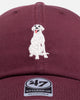 47 Brand Labrador Icon 47 Clean Up Strapback Maroon