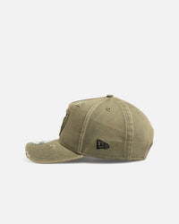 New Era Las Vegas Raiders 'Distressed Olive' 9FORTY A-Frame Snapback Olive