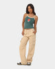 MNML Chloe Mid Rise Cargo Jeans Beige