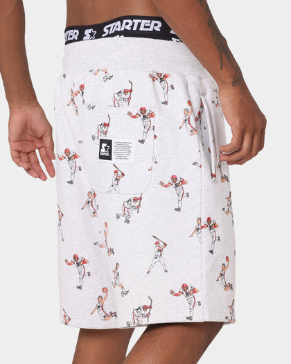 Starter Sports Stars Track Shorts Pepper Grey