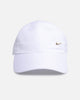 Nike Dri-FIT Club Unstructured Metal Swoosh Strapback Cap White