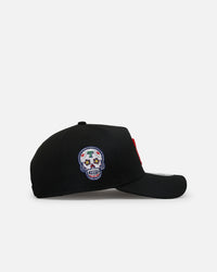 New Era Texas Rangers 'Sugar Skull Side Patch' 9FORTY A-Frame Snapback Black/Red/Green
