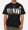 S Double People Stripe T-Shirt Black