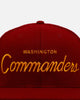 New Era Washington Commanders 'NFL Script' 9FIFTY Snapback Official Team Color