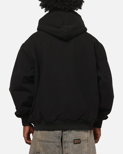 Carre Sherpa Lined Zip Hoodie Black