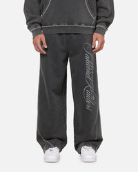 Mitchell & Ness Las Vegas Raiders Star Script Relaxed Track Pants Washed Black