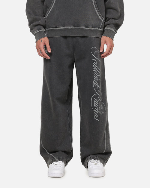 Mitchell & Ness Las Vegas Raiders Star Script Relaxed Track Pants Washed Black