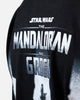 73Studio Star Wars Stand Off Glitter T-Shirt Black Acidwash
