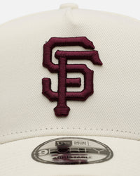 New Era San Francisco Giants 'Too Clean 2.0' 9FORTY A-Frame Snapback Chrome/Maroon
