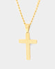 Saint Morta Textured Cross Pendant Gold