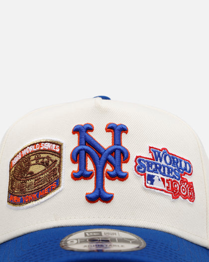 New Era New York Mets 'World Series Logo' 9FORTY A-Frame Snapback Chrome