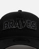 New Era Atlanta Braves 'Distressed' 9FORTY A-Frame Trucker Snapback Black/White
