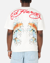 Ed Hardy Flash Koi T-Shirt Off White