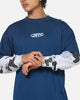 Carre Static Layered Long Sleeve T-Shirt Blue