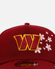 New Era Washington Commanders 'Cherry Blossoms' 9FORTY A-Frame Snapback Official Team Color