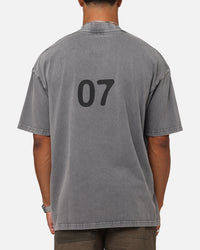 The Anti Order Genuine Fake Mock Neck T-Shirt Washed Charcoal