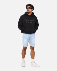 Saint Morta Repentant Heart Boxy Hoodie Black/Black