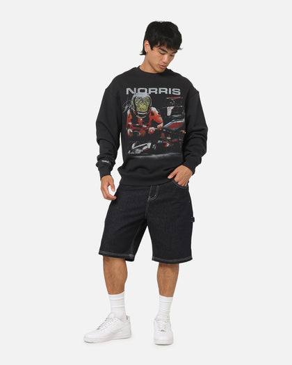 Mitchell & Ness X Mclaren Lando Norris Signature Crewneck Washed Black