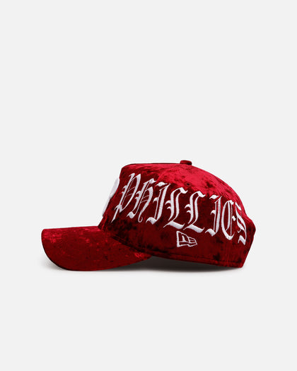 New Era Philadelphia Phillies 'Crushed Velvet Dreams' 9FORTY A-Frame Snapback Maroon
