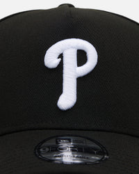 New Era Philadelphia Phillies 'Easy Black and White' 9FORTY A-Frame Snapback Black/White