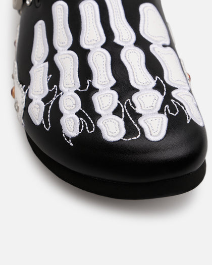 Octavious Marks Onyx Leather Clogs Black