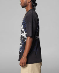 Loiter Dog Pound Vintage T-Shirt Black Acidwash