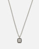 Guess Mainline 21" Lion 16mm Charm Necklace Silver