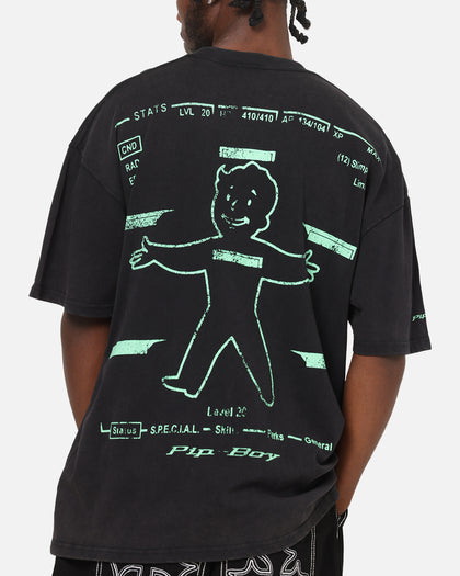73Studio X Fallout Pipboy T-Shirt Black Acidwash