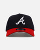 New Era Atlanta Braves 'Homage' 9FORTY A-Frame Snapback Navy/Red