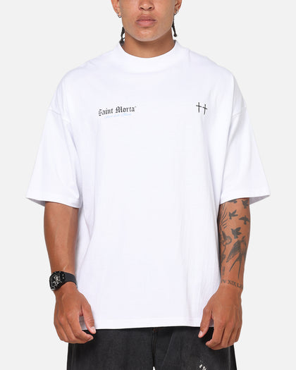 Saint Morta La Muerte Script T-Shirt White