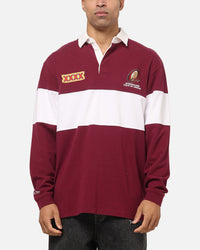 Mitchell & Ness Queensland Maroons Panelled Rugby Shirt Maroon