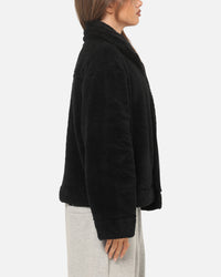 Nike Women's Sportswear Essential High-Pile Fleece Jacket Black/Sail