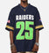 Bleacher Athletic Canberra Raiders NRL 2025 Las Vegas Round Grid Iron T-Shirt Official Team Colour