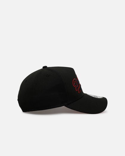 New Era Los Angeles Dodgers 'Easy Black And Scarlet' 9FORTY A-Frame Snapback Black/Scarlet