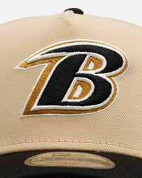 New Era Baltimore Ravens 'Vintage' 9FORTY A-Frame Snapback Vegas Gold