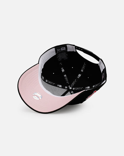 New Era Texas Rangers 'Black And Pink' 9FORTY A-Frame Snapback Black/Pink