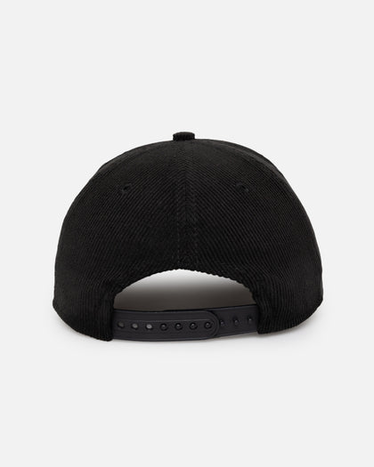 New Era Las Vegas Raiders 'Corduroy Roses' Golfer Pre-Curved Snapback Black Corduroy/White