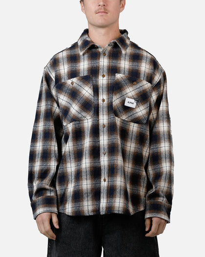 Alpha Industries Unfrm Flannel Button Up Shirt Rust