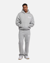 Carre Prestige Script Hoodie Grey Marle