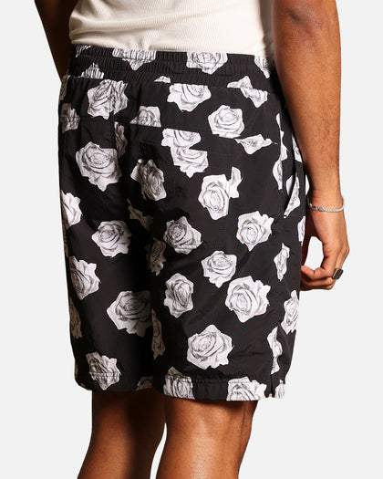 Saint Morta Vintage Rose Beach Shorts Black